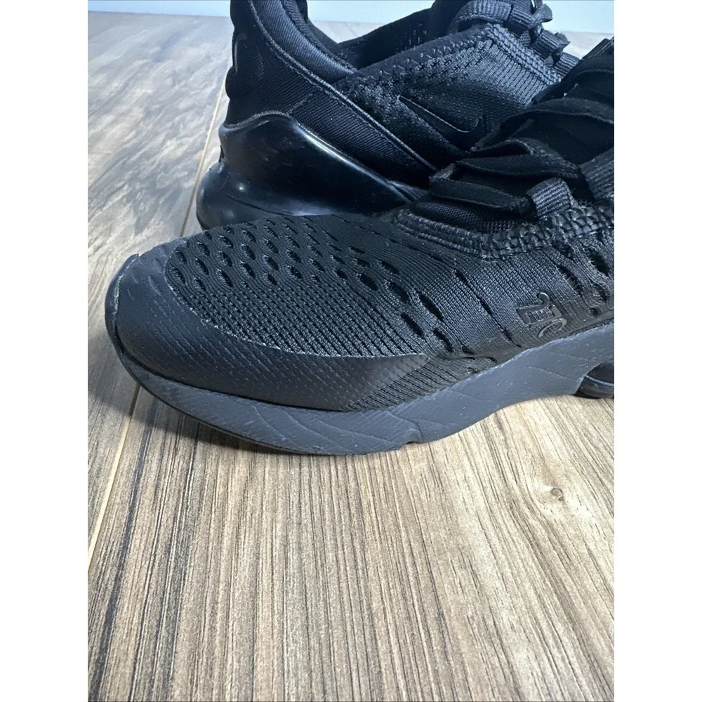 Nike Air Max 270 BQ5776-001 Black Shoe Sneakers Youth Unisex Size 6Y‎